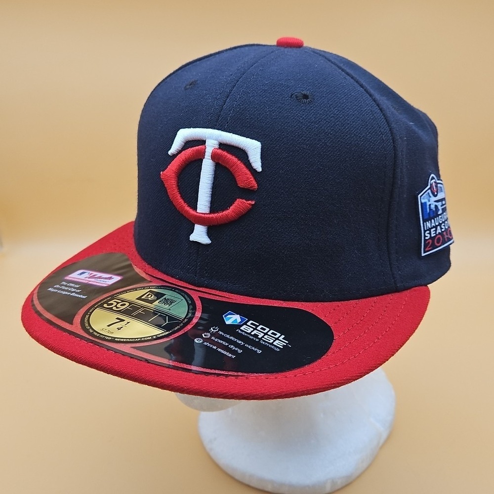 Minnesota Twins Hat Cap New Era Size 7 1/4 Inaugural Season 2010 NEW Cool Base